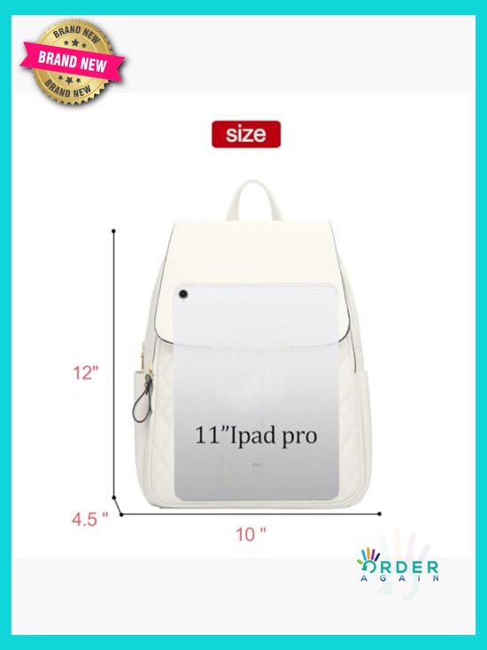 Trendy Leather Backpack Purse Shoulder Travel Daypack Bags Faux Leather Fashion main image 5